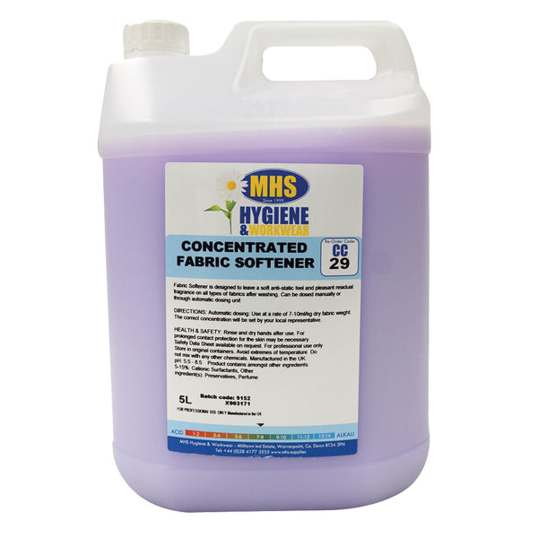 ﻿CONCENTRATED FABRIC SOFTNER 2x5L