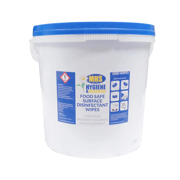 ﻿Food Safe Surface Dinfectant Wipes x1000