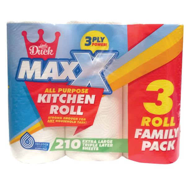 ﻿Maxx3 Kitchen Roll - 3 Pack