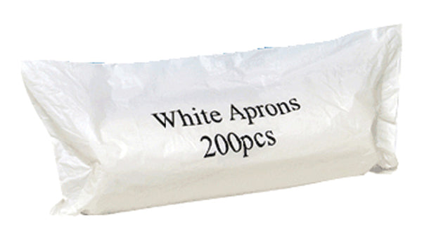 ﻿WHITE APRONS 200 Pack